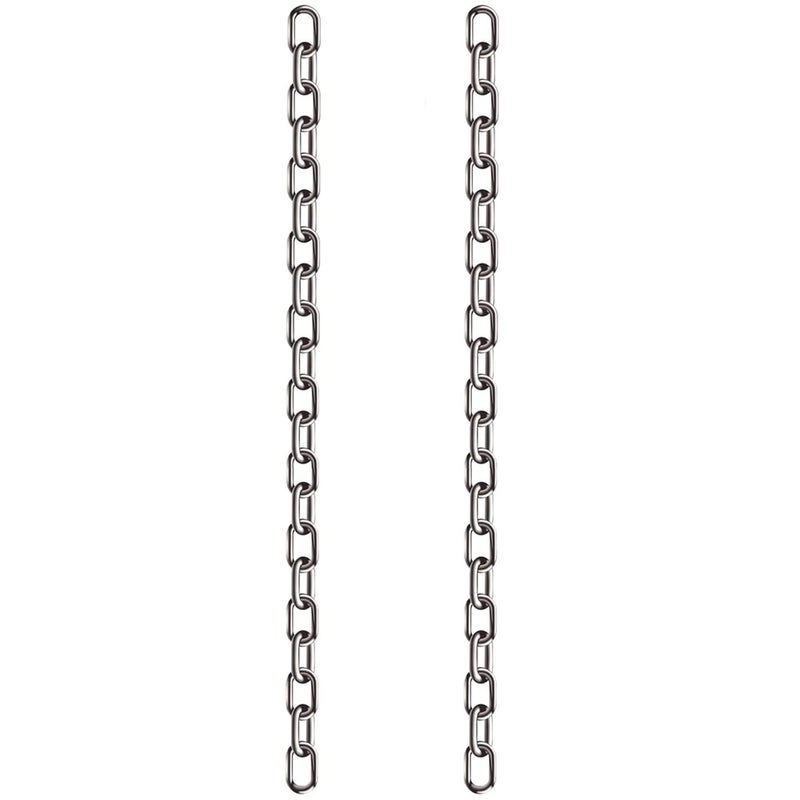 Axe Sickle 2 Pcs 5/32 x 23 Inch Link Chain 304 Stainless Steel Coil Chain for Transport Tie Down Binder Chain Pulling Towing Hanging, Home, Camping, Pet Towing, 4mm - Image 2